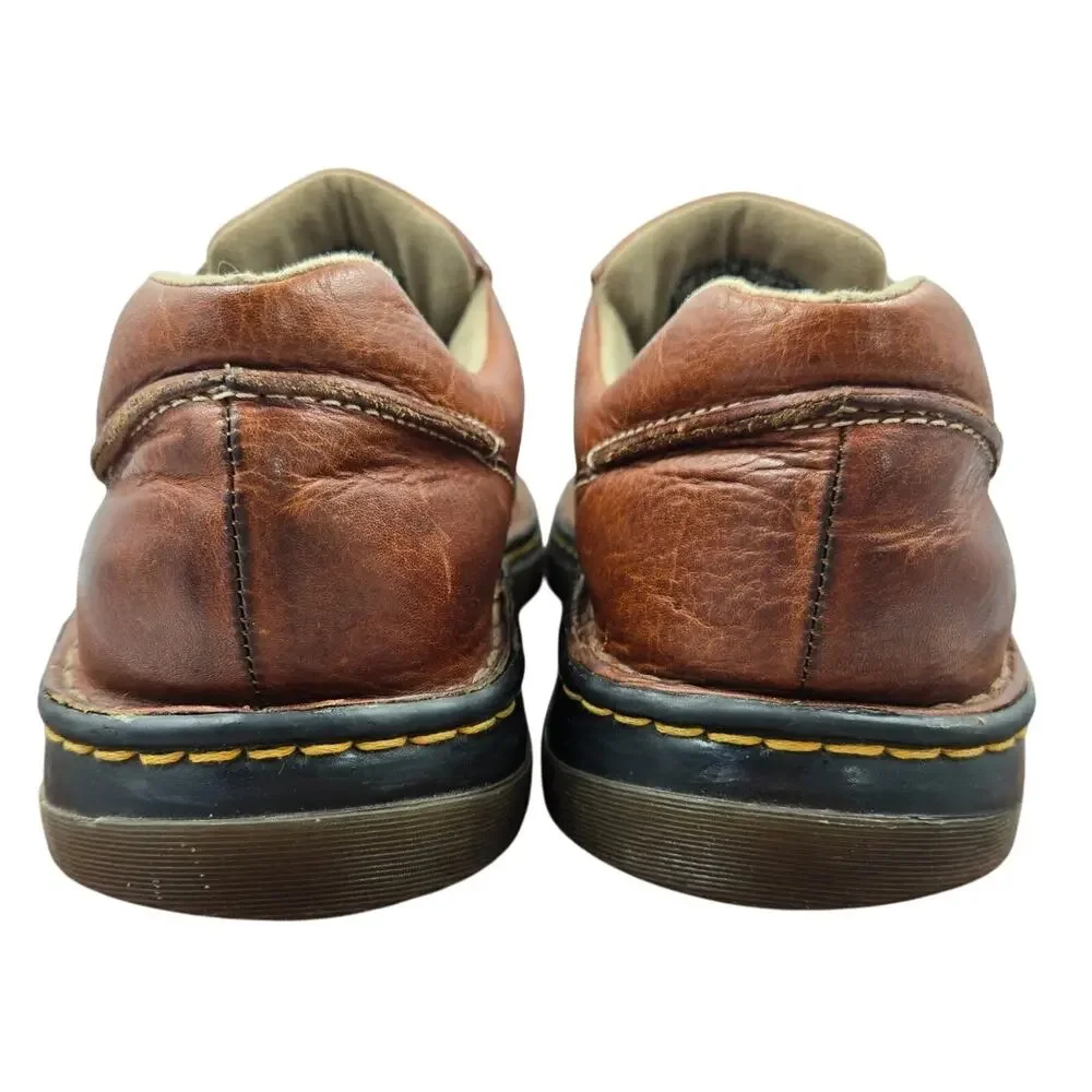 Dr. Martens Grizzly Leather Walker Oxfords, Brown Pebbled Lace Up, Men's Size 12